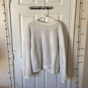 Secret treasures sleepwear fuzzy long sleeve top